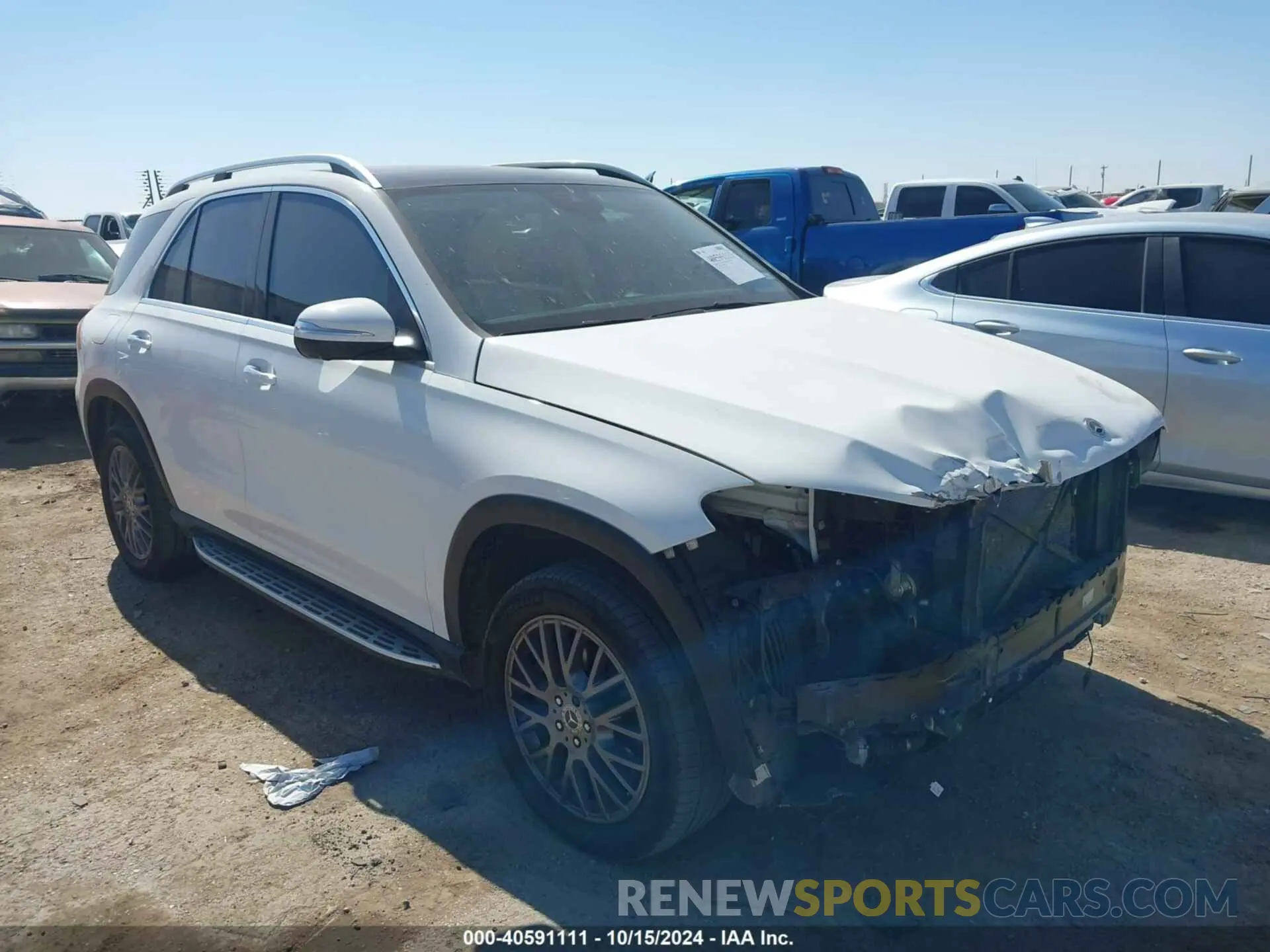1 Photograph of a damaged car 4JGFB4KB5NA590638 MERCEDES-BENZ GLE 350 2022