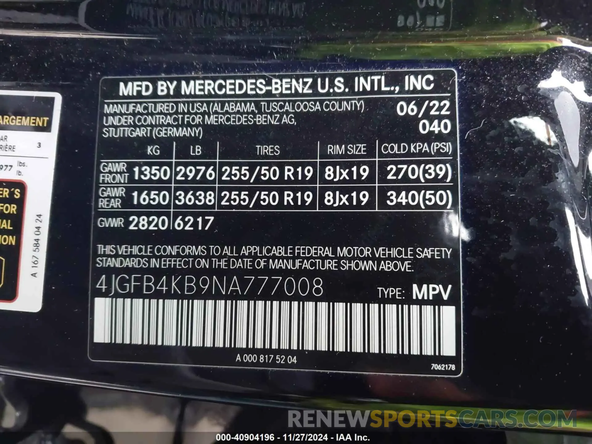 9 Фотография поврежденного автомобиля 4JGFB4KB9NA777008 MERCEDES-BENZ GLE 350 2022