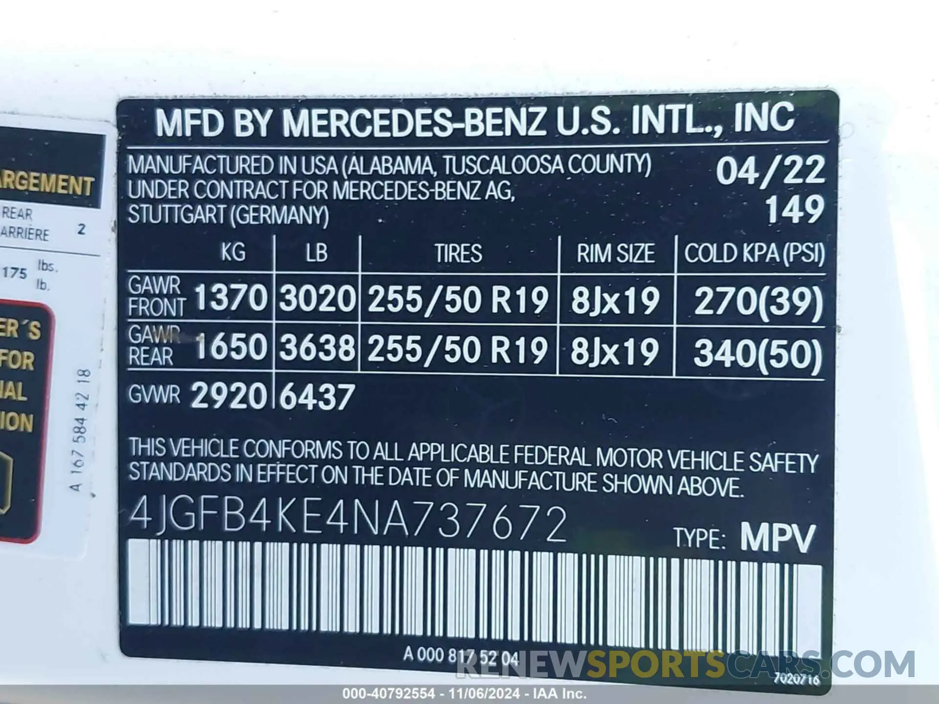 9 Photograph of a damaged car 4JGFB4KE4NA737672 MERCEDES-BENZ GLE 350 2022