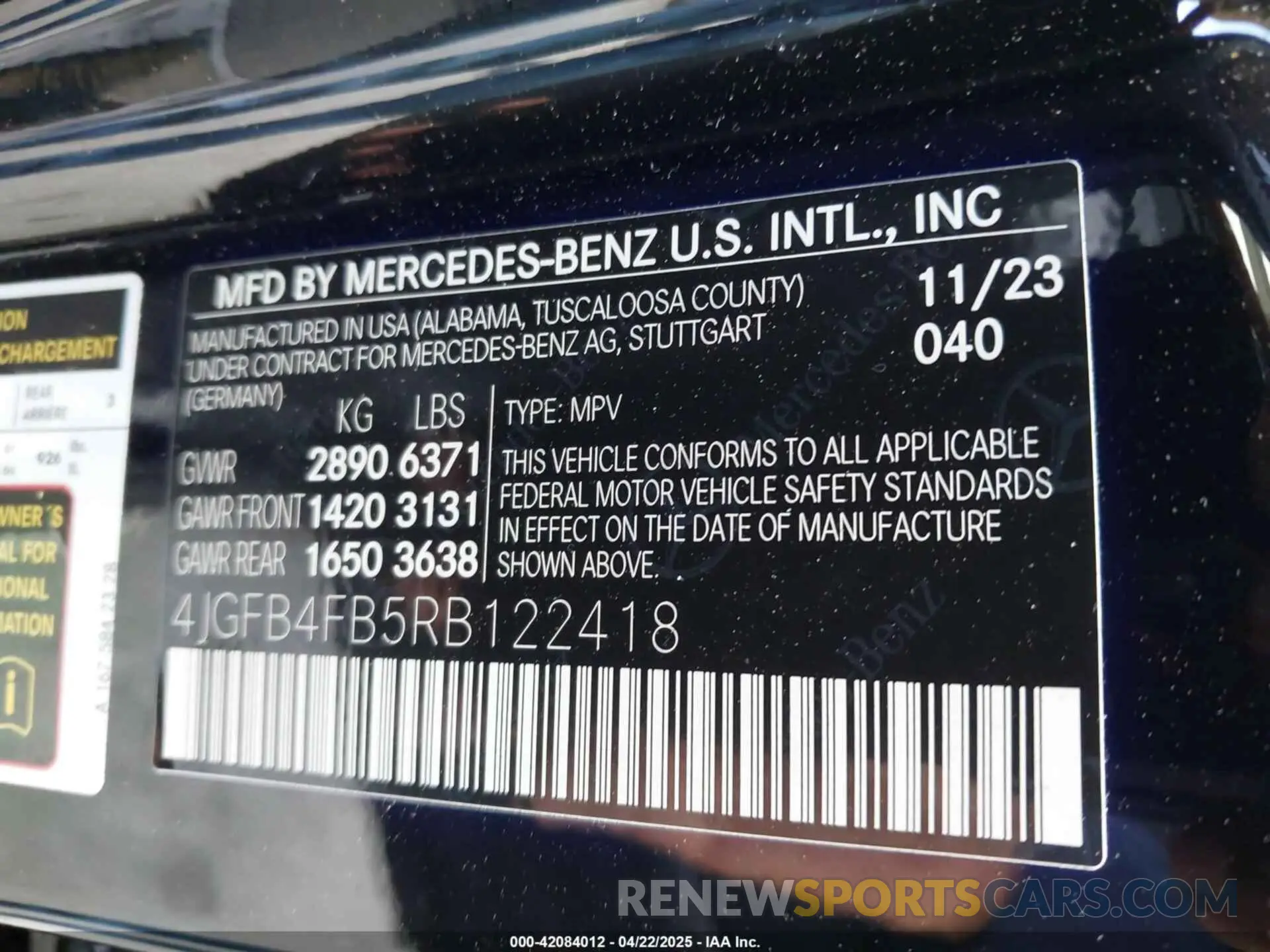 9 Photograph of a damaged car 4JGFB4FB5RB122418 MERCEDES-BENZ GLE 350 2024