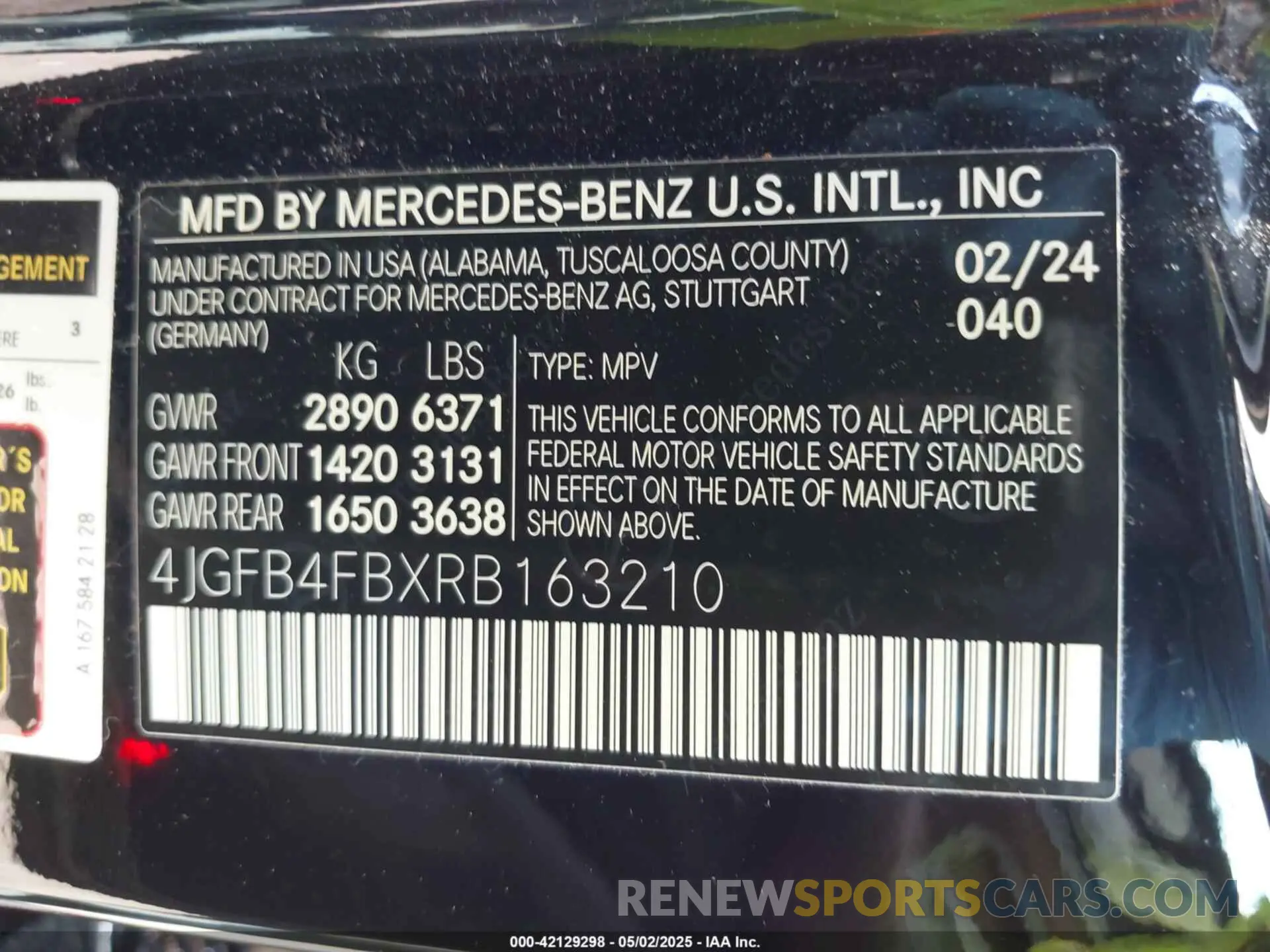 9 Photograph of a damaged car 4JGFB4FBXRB163210 MERCEDES-BENZ GLE 350 2024