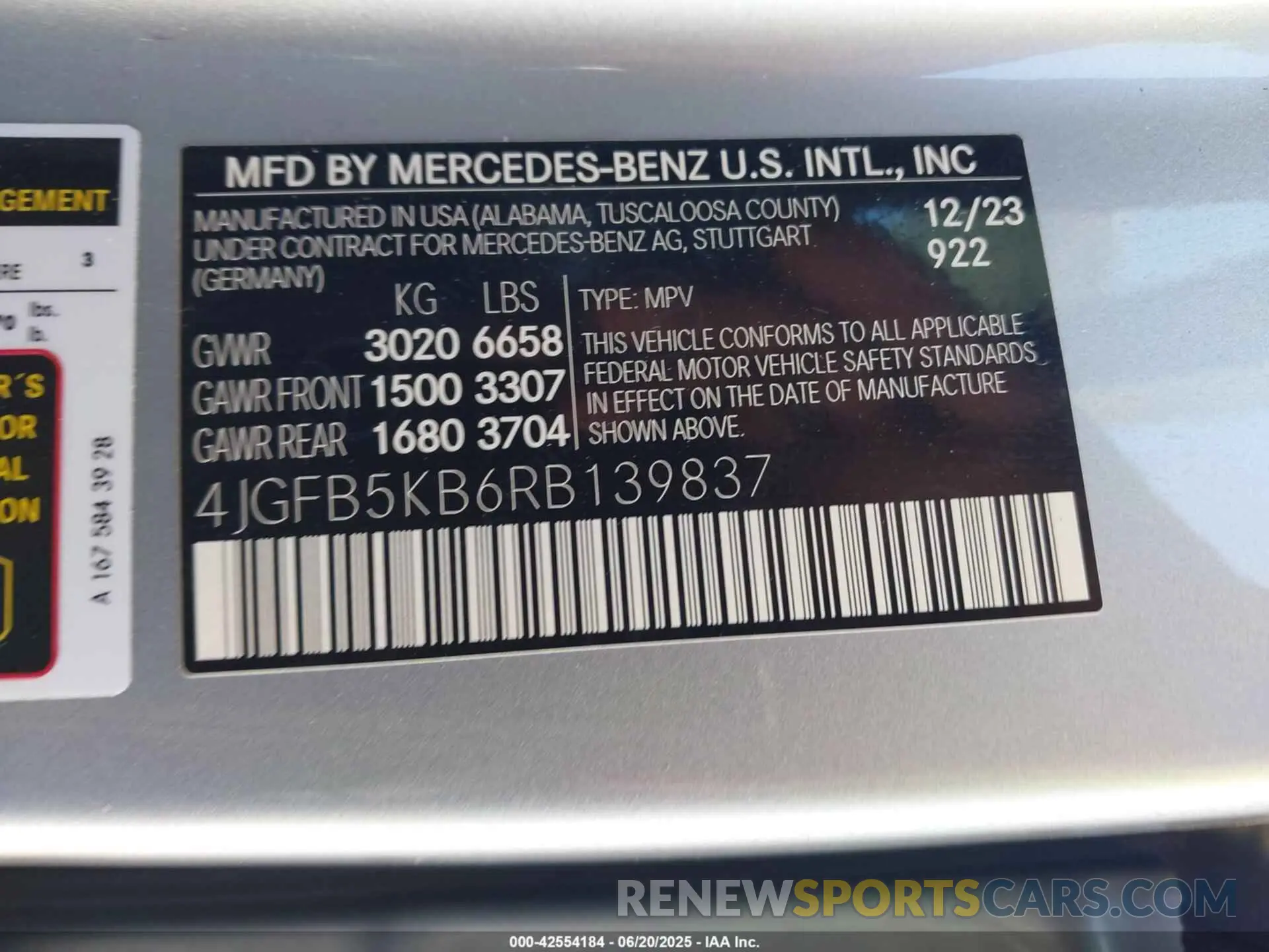9 Photograph of a damaged car 4JGFB5KB6RB139837 MERCEDES-BENZ GLE 450 2024