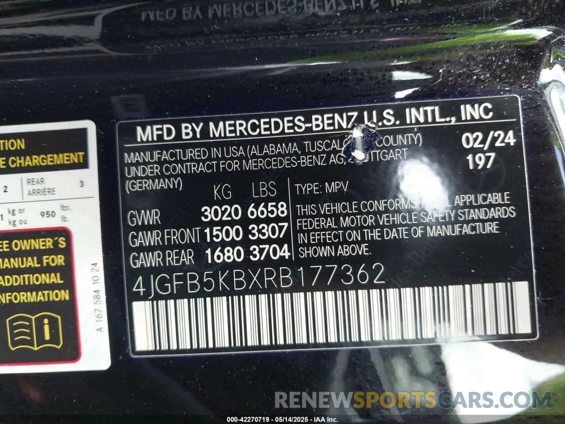 9 Photograph of a damaged car 4JGFB5KBXRB177362 MERCEDES-BENZ GLE 450 2024