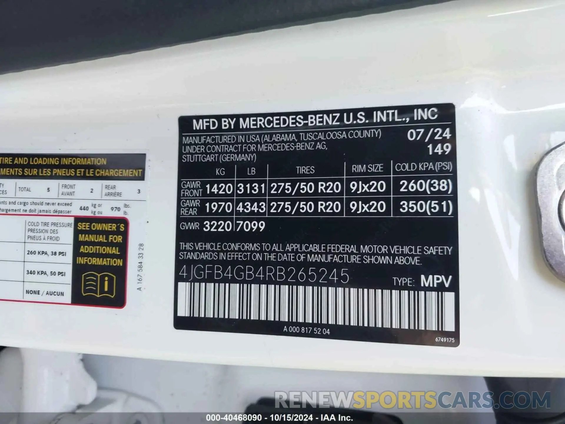 9 Photograph of a damaged car 4JGFB4GB4RB265245 MERCEDES-BENZ GLE 450 PLUG-IN HYBRID 2024