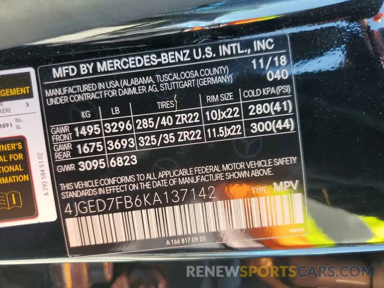13 Фотография поврежденного автомобиля 4JGED7FB6KA137142 MERCEDES-BENZ GLE-CLASS 2019