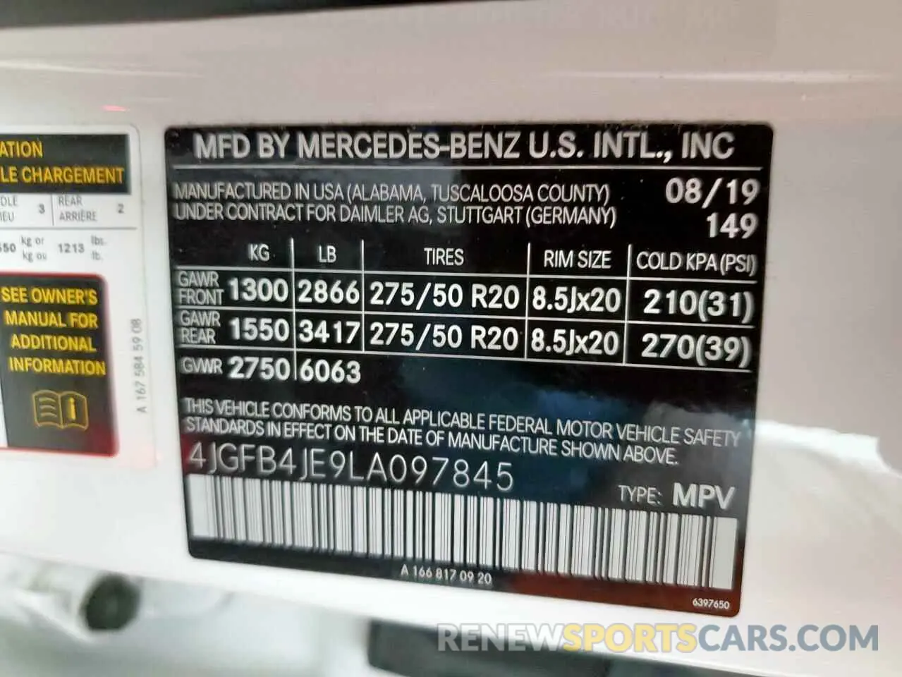 14 Фотография поврежденного автомобиля 4JGFB4JE9LA097845 MERCEDES-BENZ GLE-CLASS 2020
