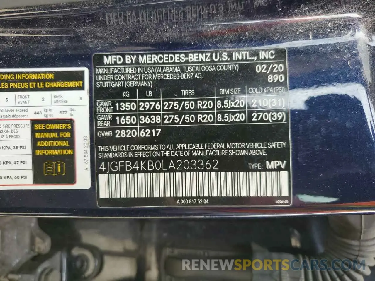 13 Фотография поврежденного автомобиля 4JGFB4KB0LA203362 MERCEDES-BENZ GLE-CLASS 2020