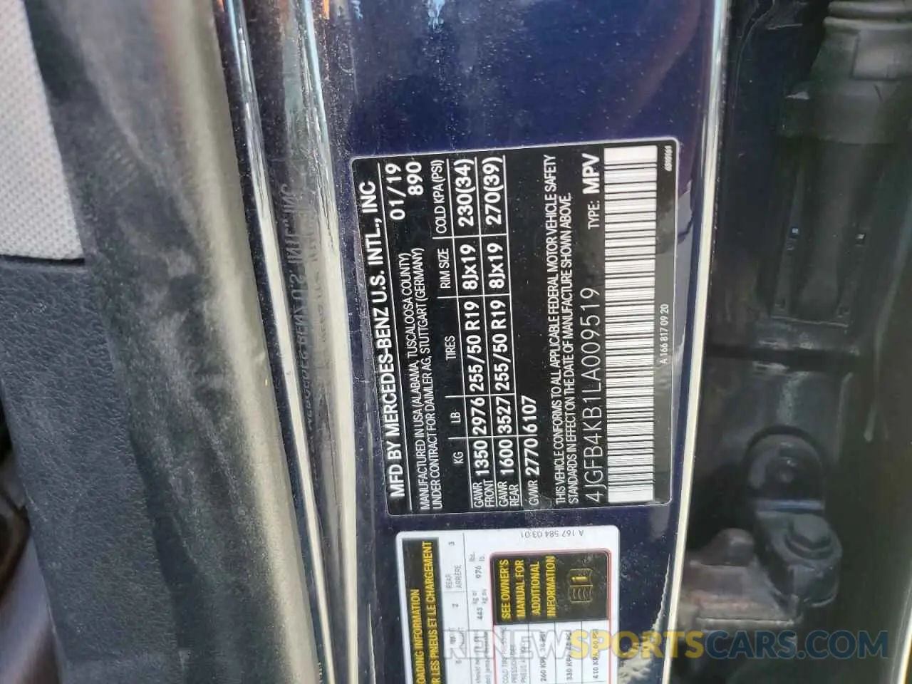 13 Фотография поврежденного автомобиля 4JGFB4KB1LA009519 MERCEDES-BENZ GLE-CLASS 2020
