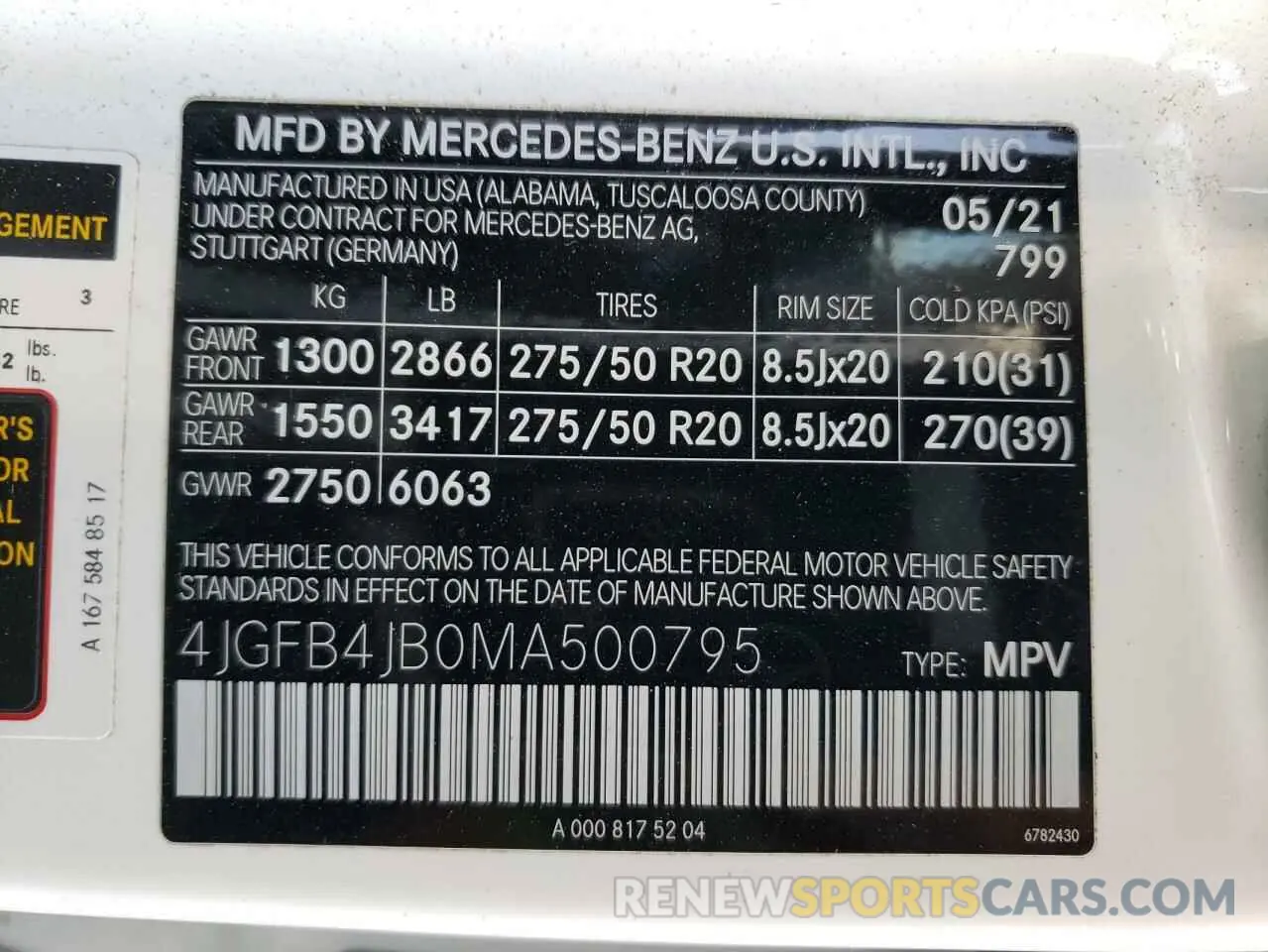 13 Photograph of a damaged car 4JGFB4JB0MA500795 MERCEDES-BENZ GLE-CLASS 2021
