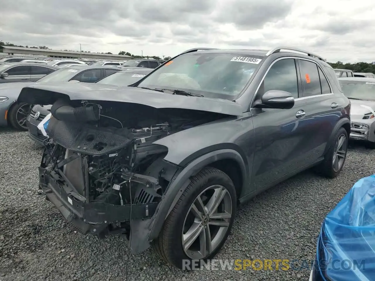 1 Photograph of a damaged car 4JGFB4JB2MA569021 MERCEDES-BENZ GLE-CLASS 2021