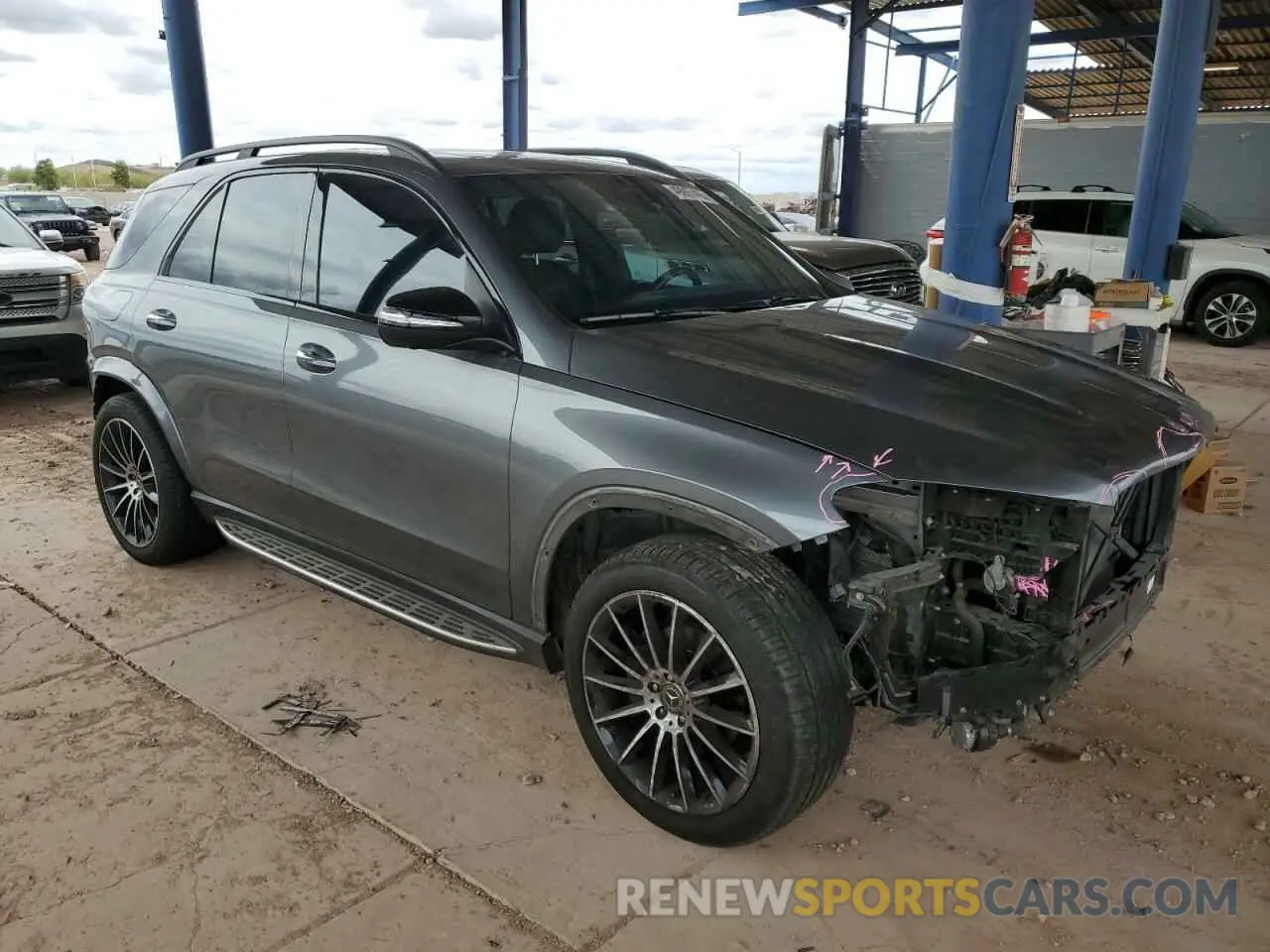 4 Фотография поврежденного автомобиля 4JGFB4KB3MA361714 MERCEDES-BENZ GLE-CLASS 2021