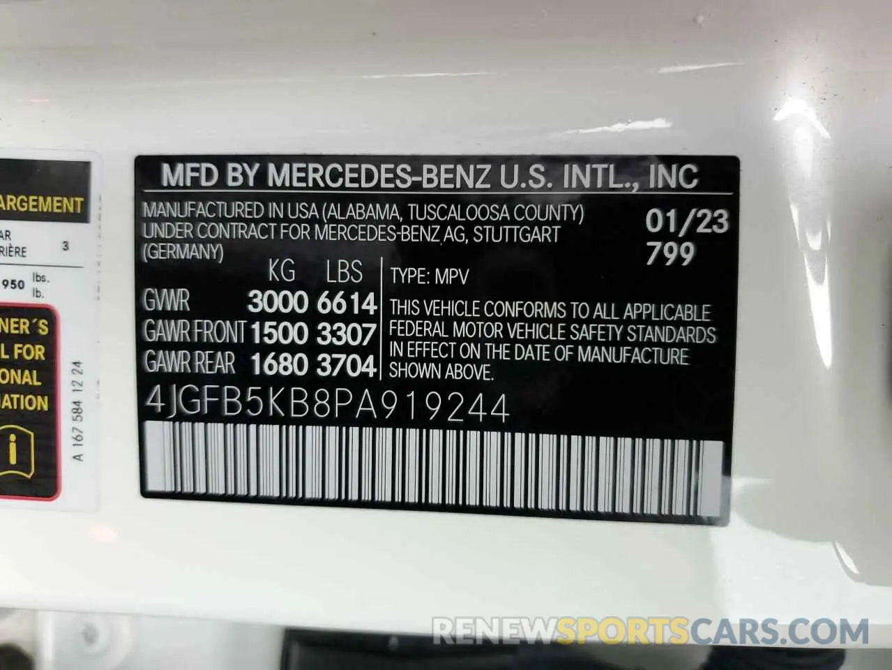 13 Фотография поврежденного автомобиля 4JGFB5KB8PA919244 MERCEDES-BENZ GLE-CLASS 2023