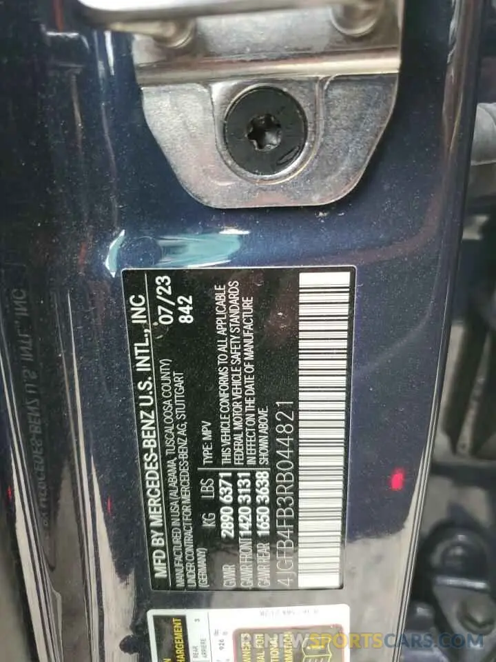 14 Photograph of a damaged car 4JGFB4FB3RB044821 MERCEDES-BENZ GLE-CLASS 2024
