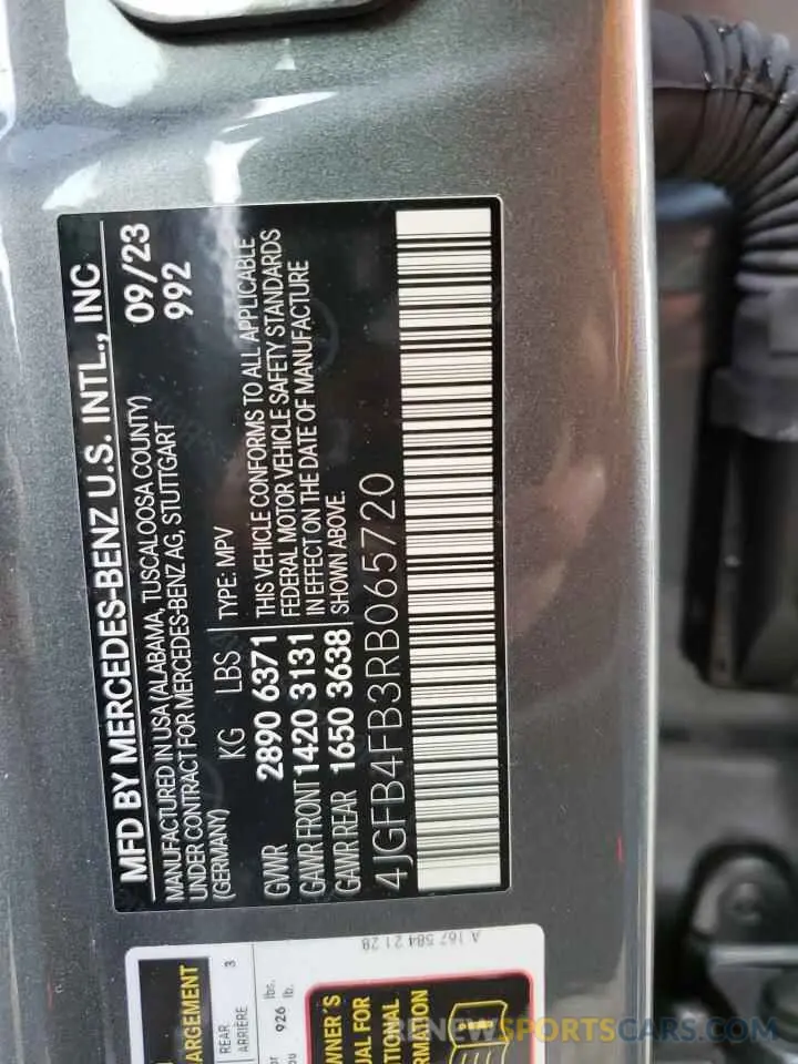 14 Photograph of a damaged car 4JGFB4FB3RB065720 MERCEDES-BENZ GLE-CLASS 2024