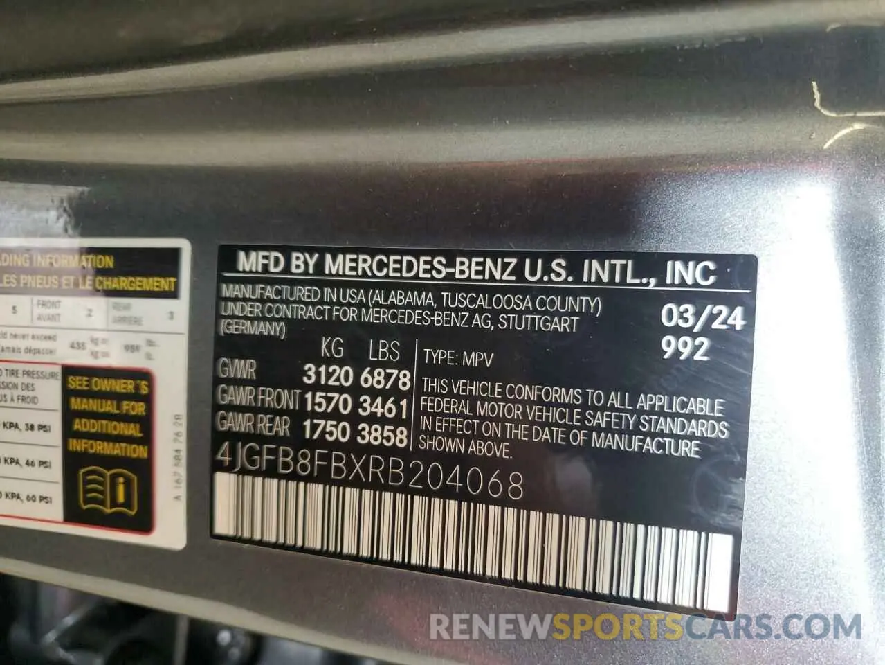 13 Фотография поврежденного автомобиля 4JGFB8FBXRB204068 MERCEDES-BENZ GLE-CLASS 2024