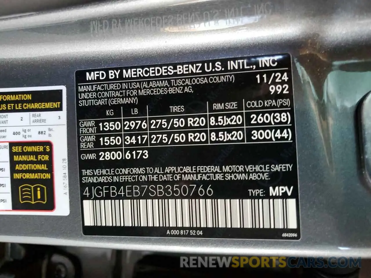 12 Фотография поврежденного автомобиля 4JGFB4EB7SB350766 MERCEDES-BENZ GLE-CLASS 2025