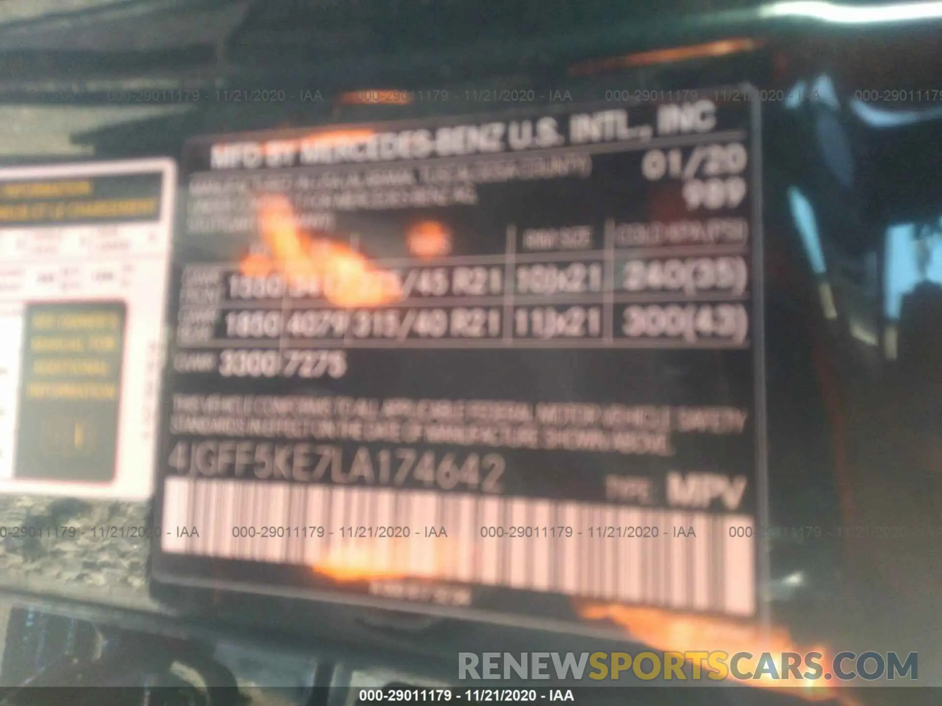 9 Photograph of a damaged car 4JGFF5KE7LA174642 MERCEDES-BENZ GLS 2020