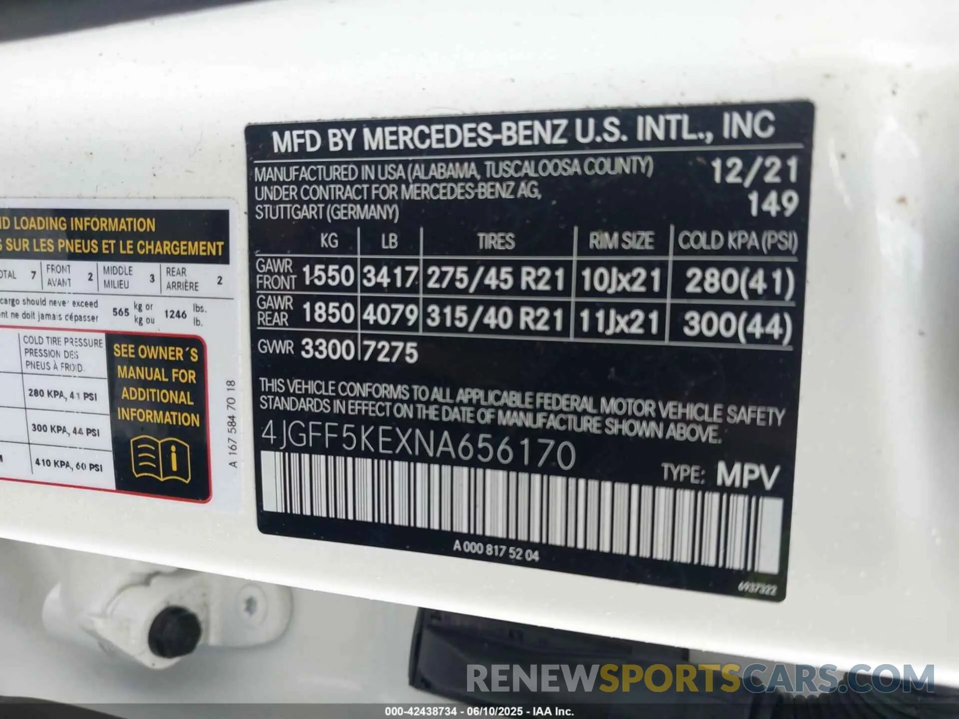9 Photograph of a damaged car 4JGFF5KEXNA656170 MERCEDES-BENZ GLS 450 2022