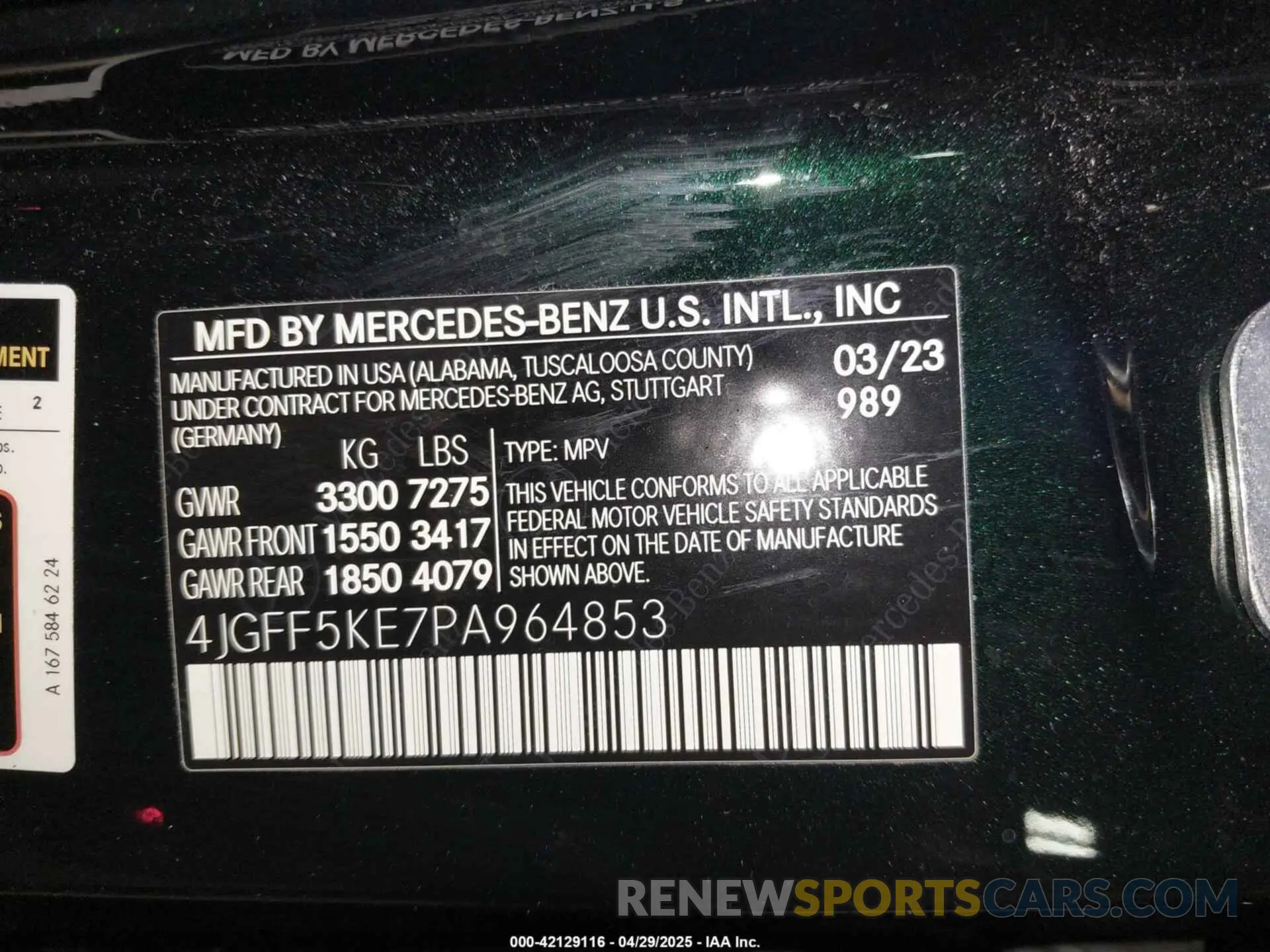 9 Фотография поврежденного автомобиля 4JGFF5KE7PA964853 MERCEDES-BENZ GLS 450 2023