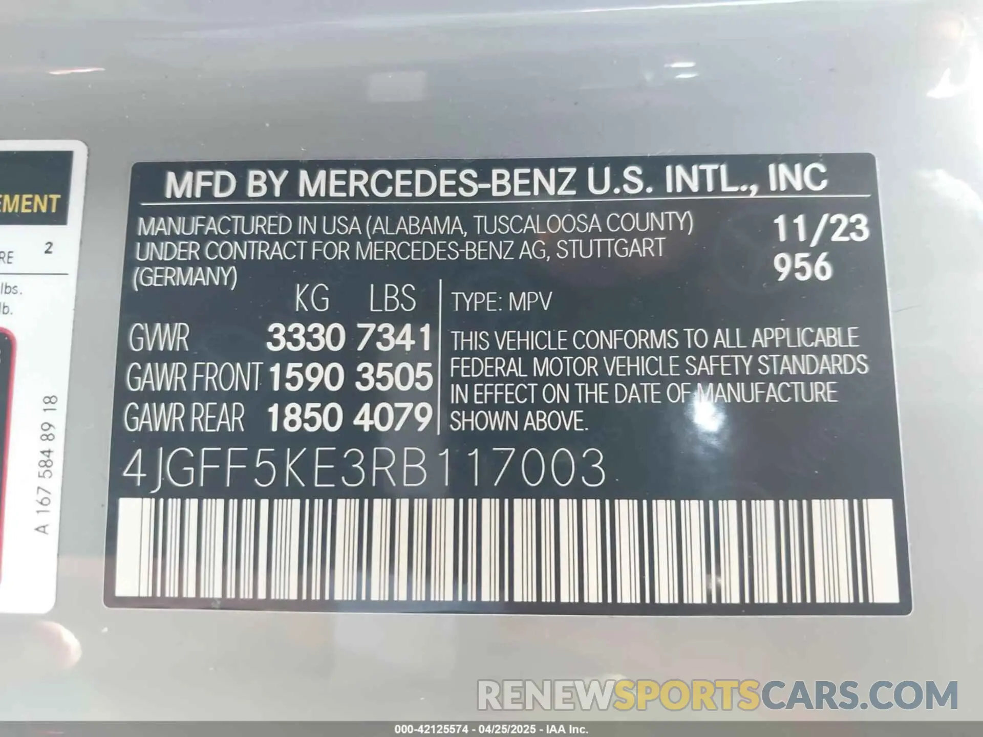 9 Фотография поврежденного автомобиля 4JGFF5KE3RB117003 MERCEDES-BENZ GLS 450 2024