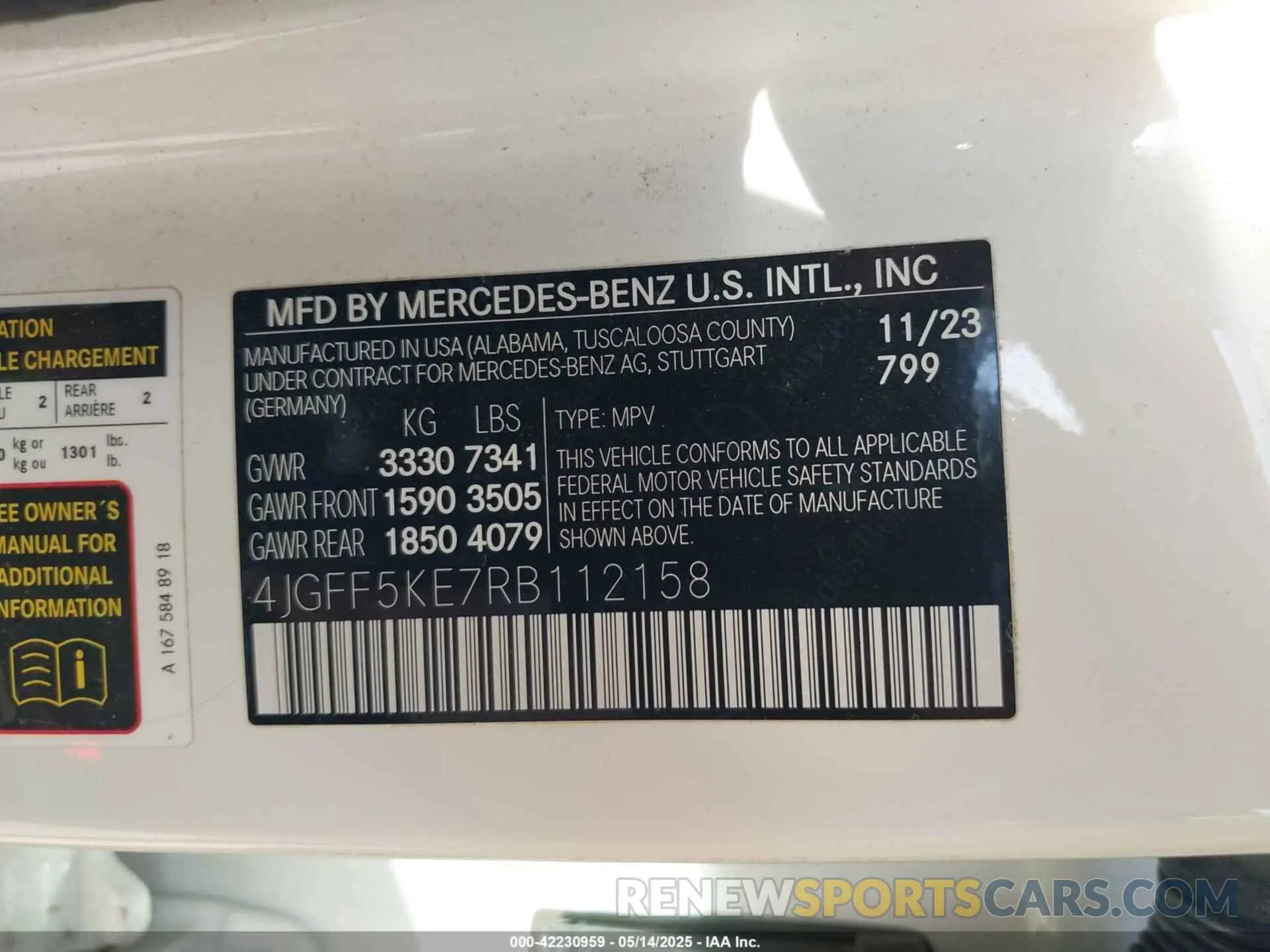 9 Фотография поврежденного автомобиля 4JGFF5KE7RB112158 MERCEDES-BENZ GLS 450 2024