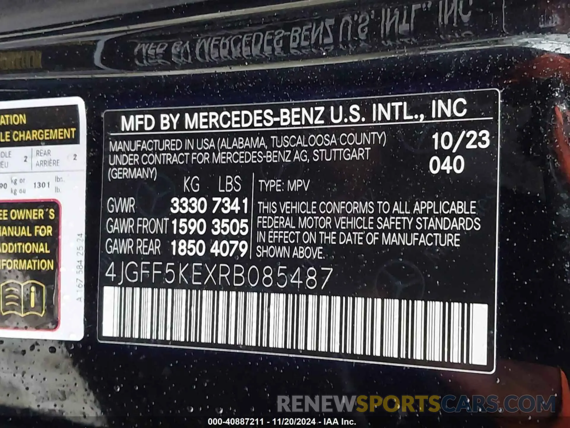 9 Photograph of a damaged car 4JGFF5KEXRB085487 MERCEDES-BENZ GLS 450 2024