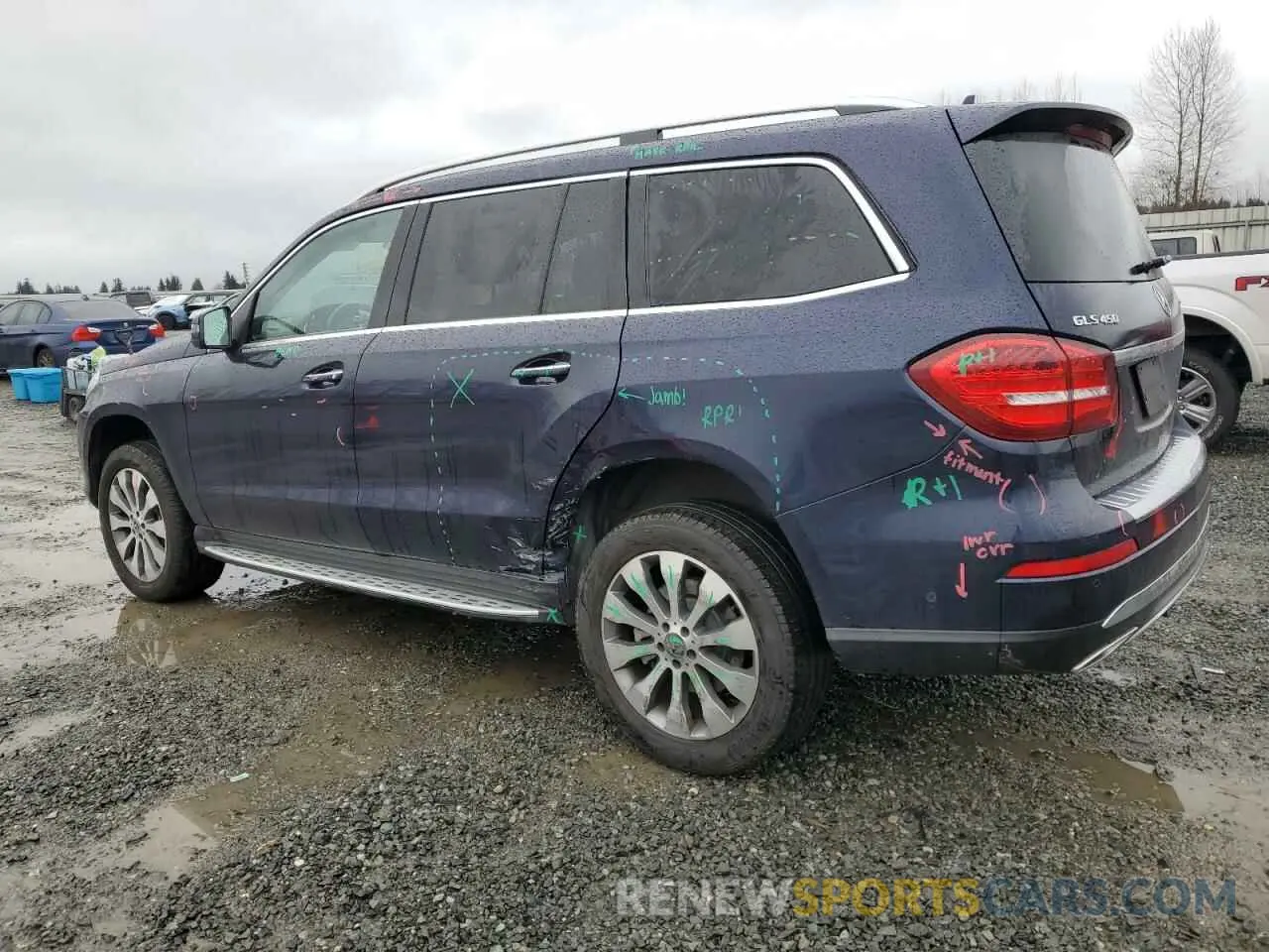 2 Photograph of a damaged car 4JGDF6EE4KB199371 MERCEDES-BENZ GLS-CLASS 2019