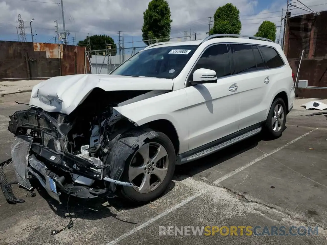 1 Photograph of a damaged car 4JGDF6EE6KB240888 MERCEDES-BENZ GLS-CLASS 2019