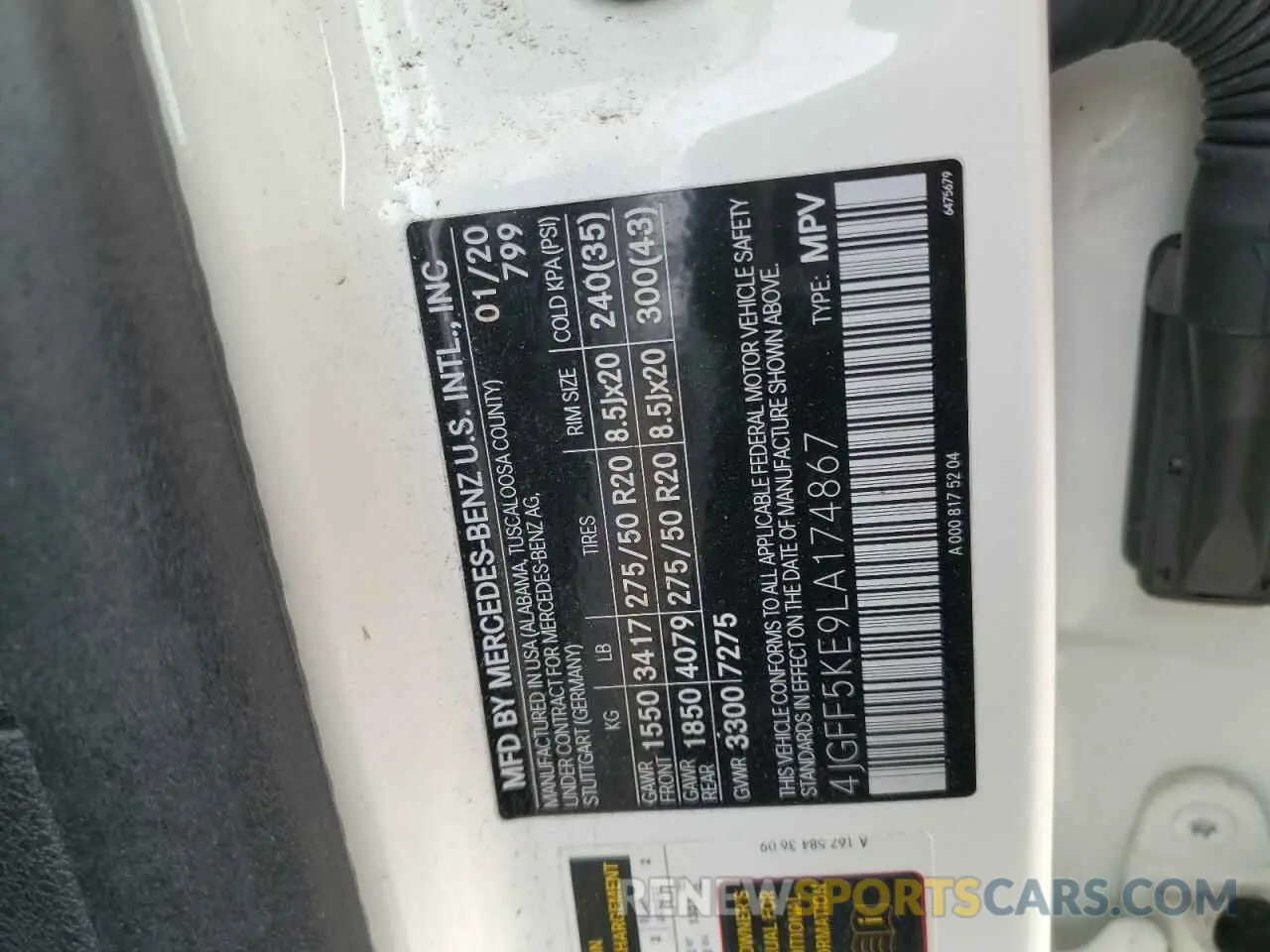 13 Фотография поврежденного автомобиля 4JGFF5KE9LA174867 MERCEDES-BENZ GLS-CLASS 2020