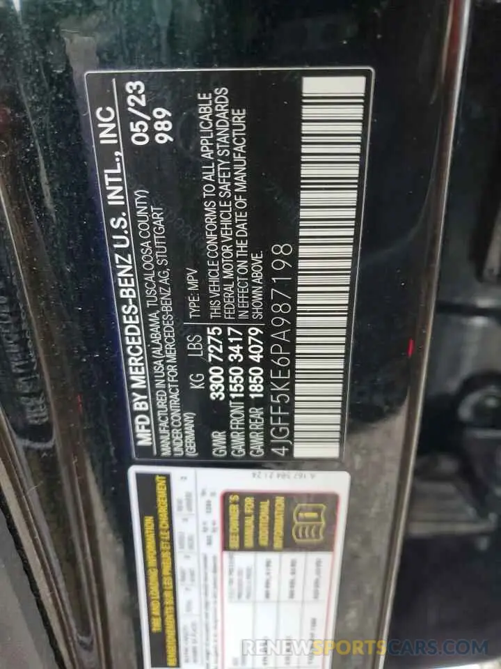 13 Photograph of a damaged car 4JGFF5KE6PA987198 MERCEDES-BENZ GLS-CLASS 2023