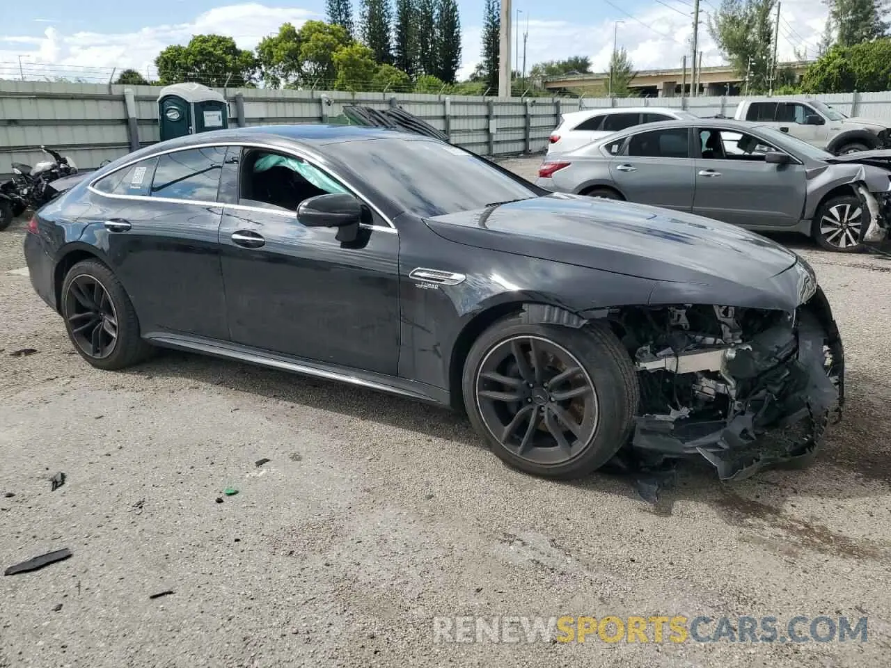 4 Фотография поврежденного автомобиля W1K7X5KB4MA035197 MERCEDES-BENZ GT-CLASS 2021
