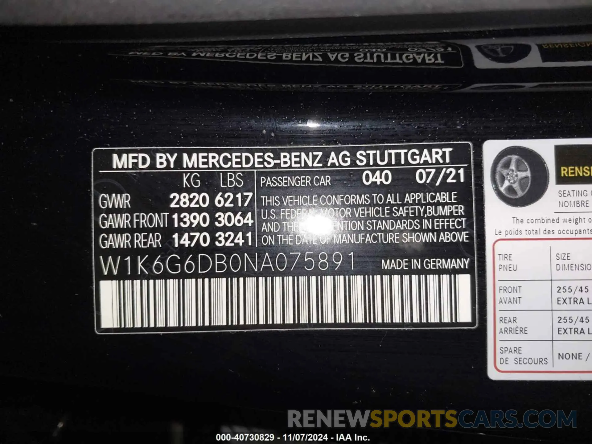 9 Photograph of a damaged car W1K6G6DB0NA075891 MERCEDES-BENZ S 500 2022