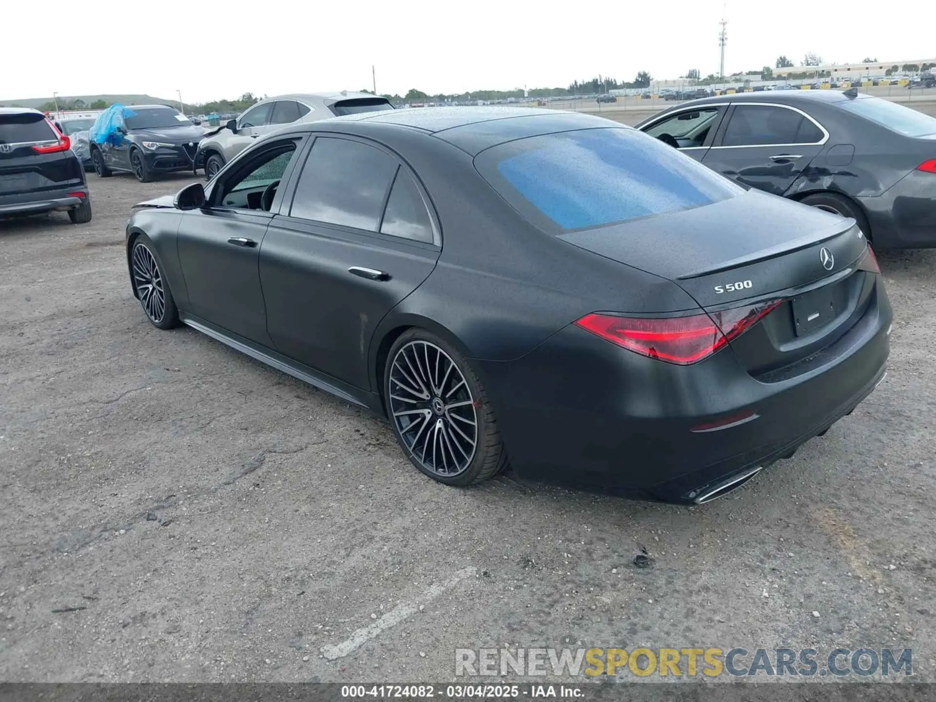 3 Фотография поврежденного автомобиля W1K6G6DB0NA148354 MERCEDES-BENZ S 500 2022
