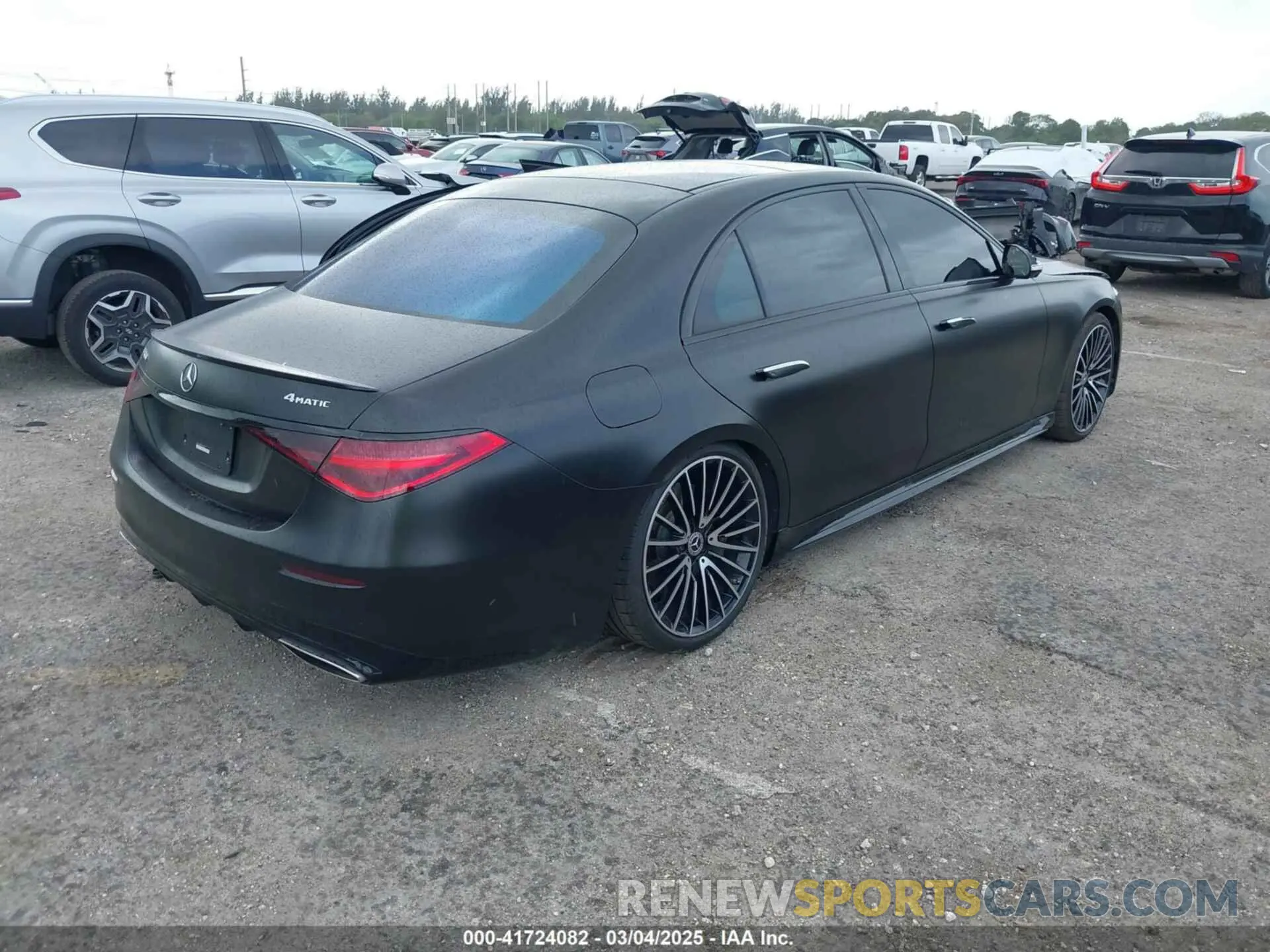 4 Фотография поврежденного автомобиля W1K6G6DB0NA148354 MERCEDES-BENZ S 500 2022