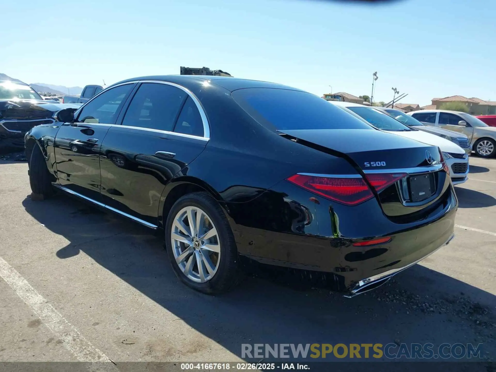 3 Фотография поврежденного автомобиля W1K6G6DB5PA171535 MERCEDES-BENZ S 500 2023