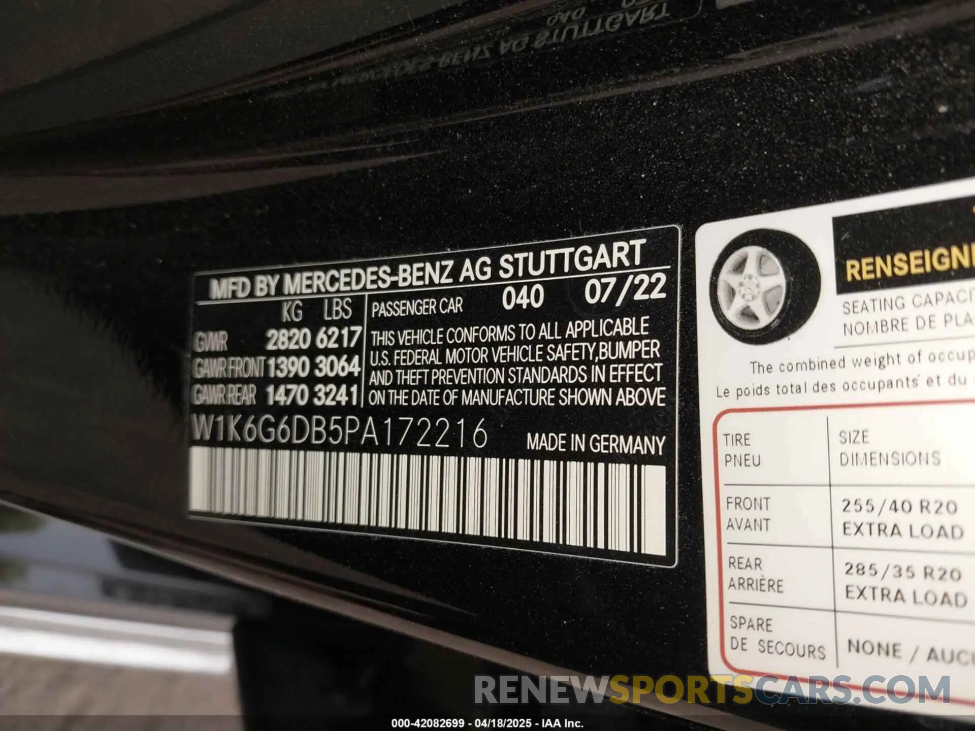9 Photograph of a damaged car W1K6G6DB5PA172216 MERCEDES-BENZ S 500 2023