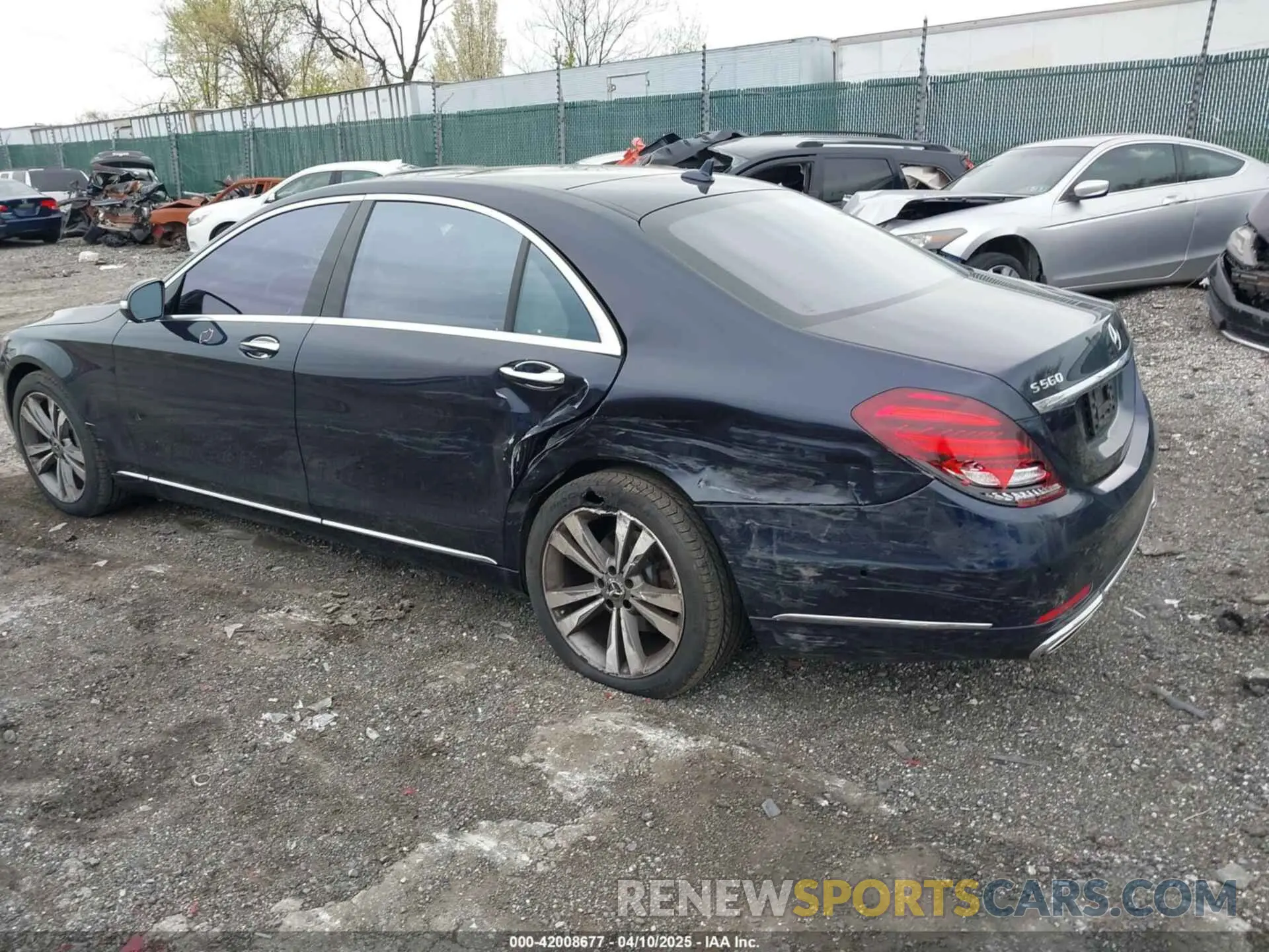 3 Фотография поврежденного автомобиля WDDUG8GB3LA517882 MERCEDES-BENZ S 560 2020