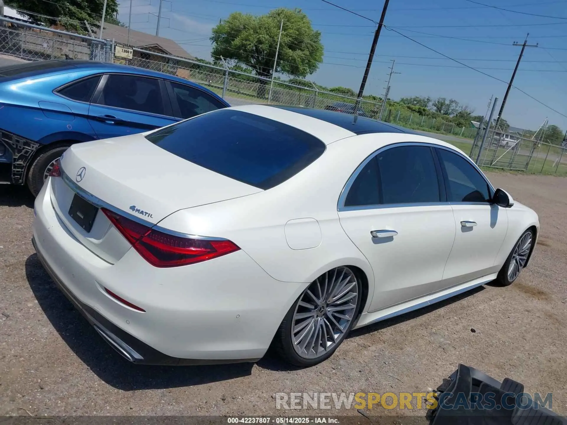 4 Фотография поврежденного автомобиля W1K6G7GB5MA022278 MERCEDES-BENZ S 580 2021