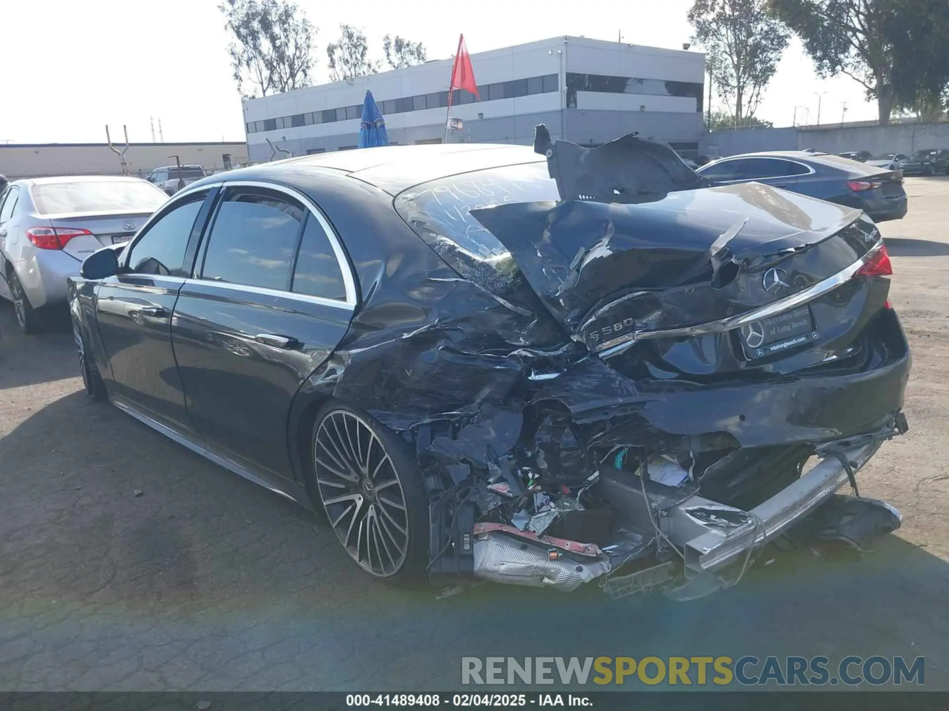 3 Фотография поврежденного автомобиля W1K6G7GB7MA057744 MERCEDES-BENZ S 580 2021