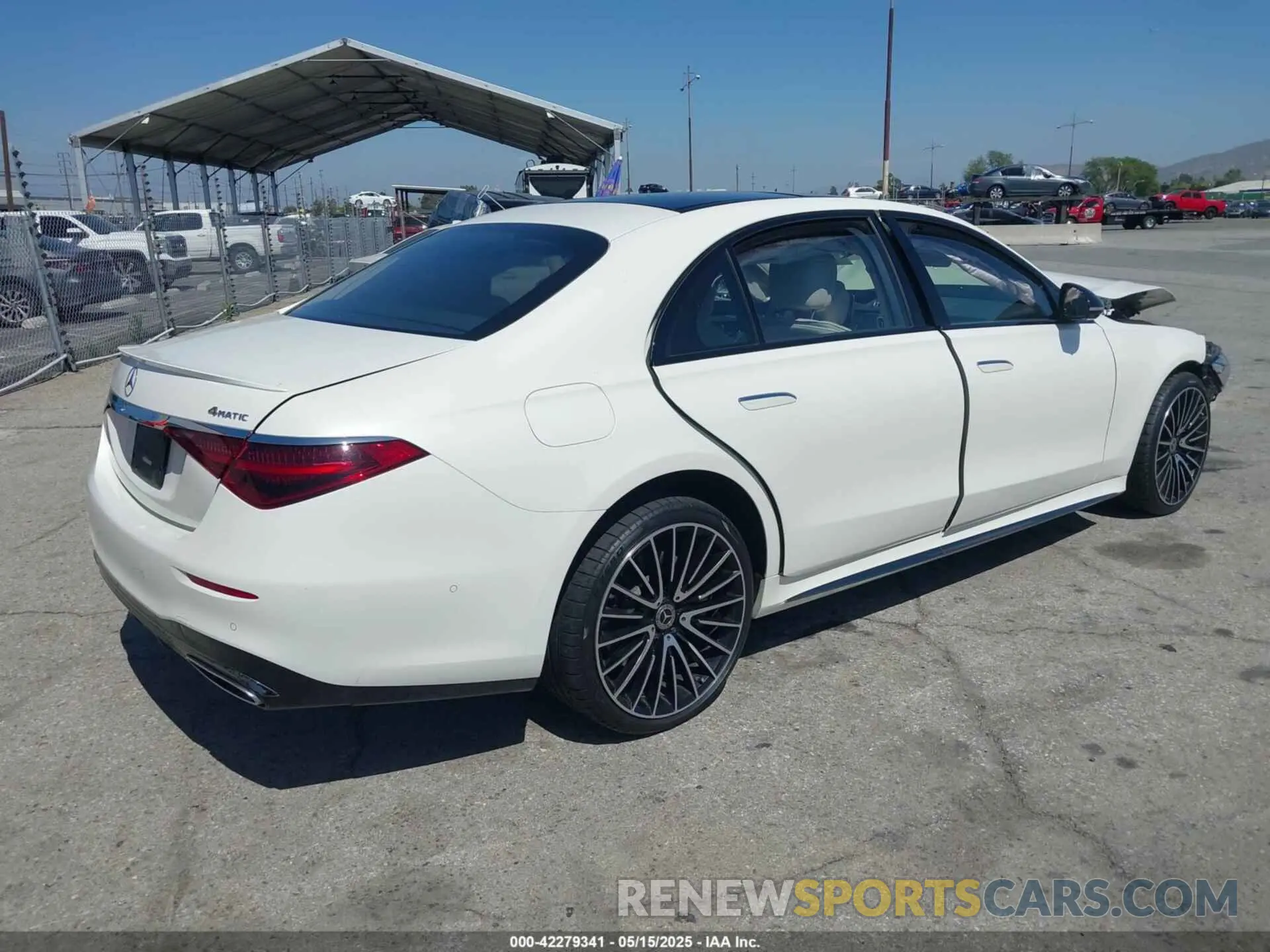 4 Фотография поврежденного автомобиля W1K6G7GB6PA235373 MERCEDES-BENZ S 580 2023