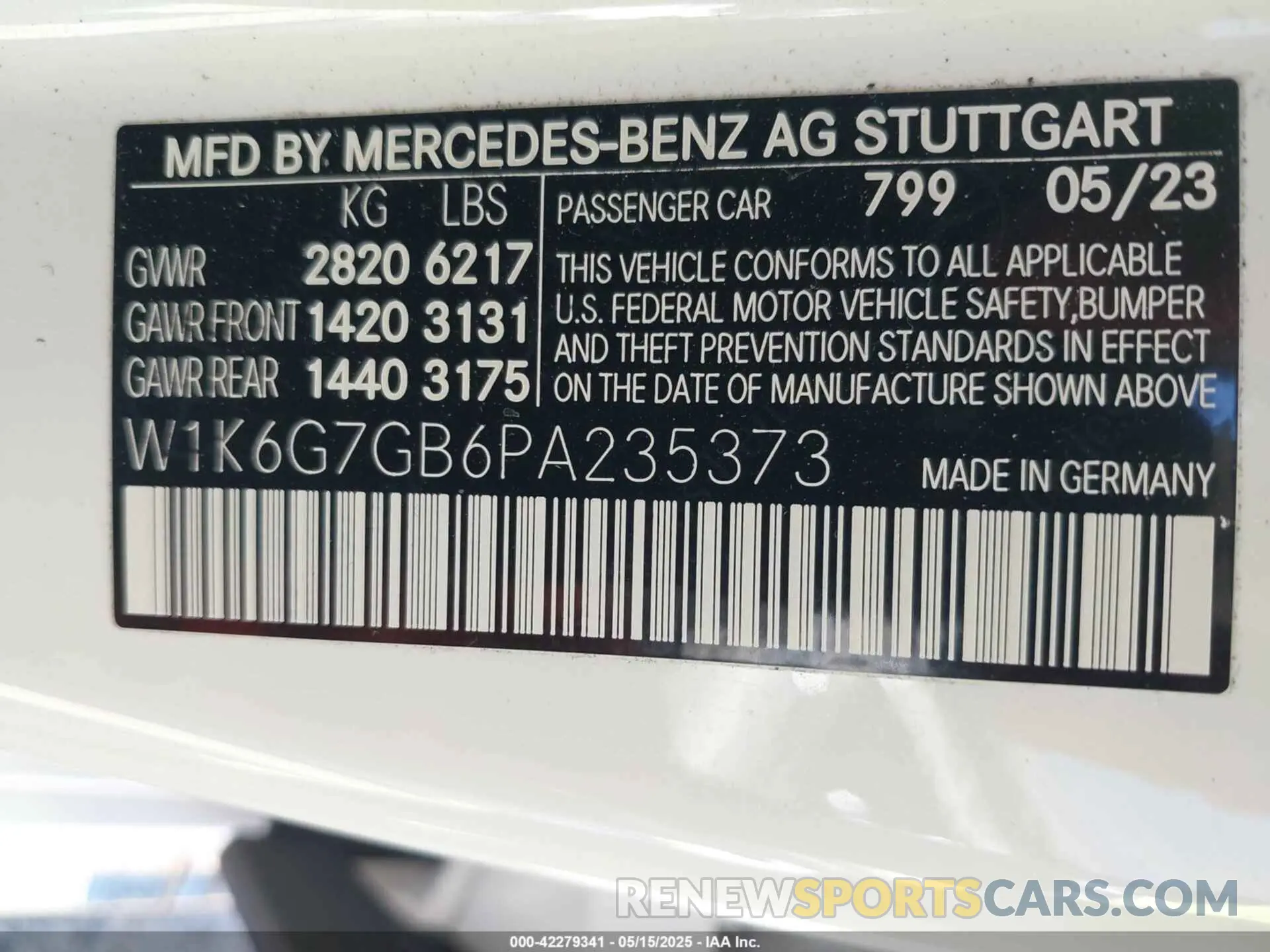 9 Фотография поврежденного автомобиля W1K6G7GB6PA235373 MERCEDES-BENZ S 580 2023