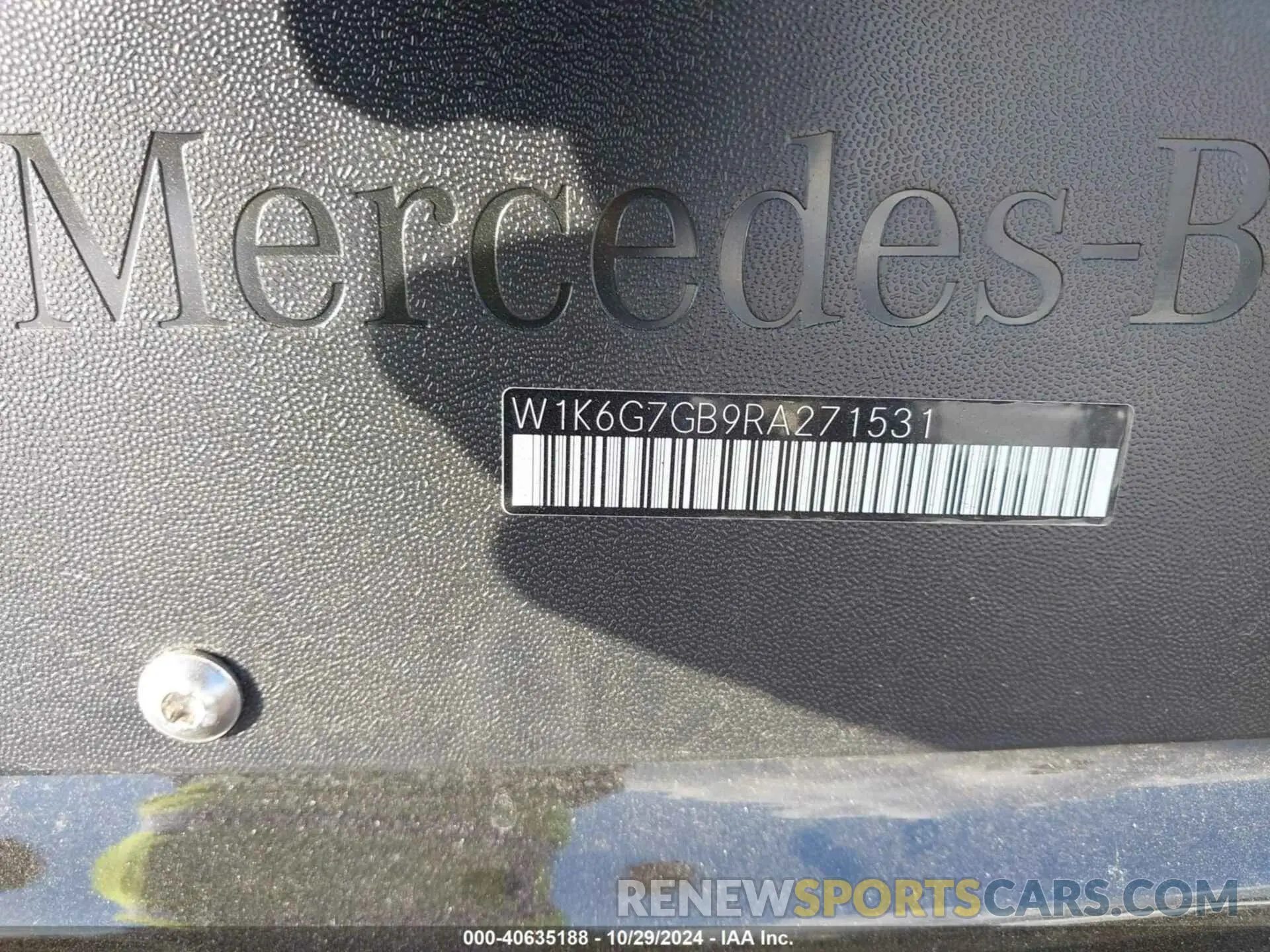 9 Photograph of a damaged car W1K6G7GB9RA271531 MERCEDES-BENZ S 580 2024