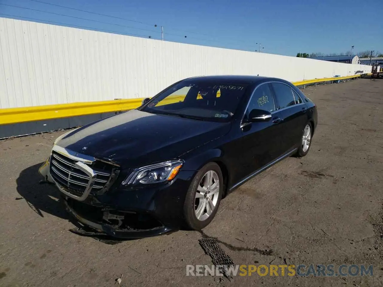 2 Фотография поврежденного автомобиля WDDUG6EB6KA440463 MERCEDES-BENZ S CLASS 2019