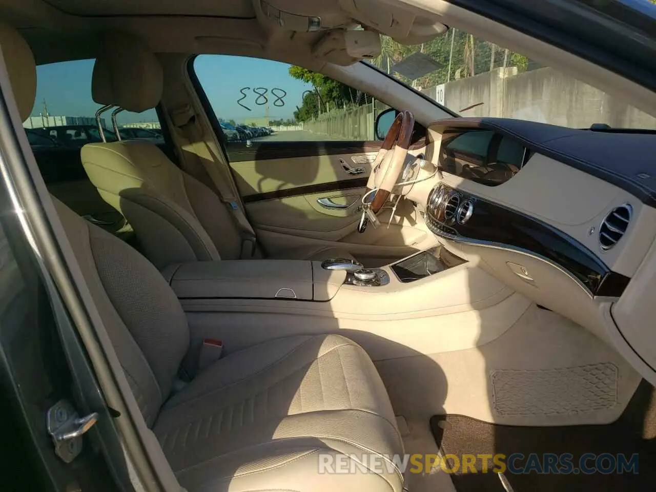 5 Фотография поврежденного автомобиля WDDUG8DB1KA437600 MERCEDES-BENZ S-CLASS 2019