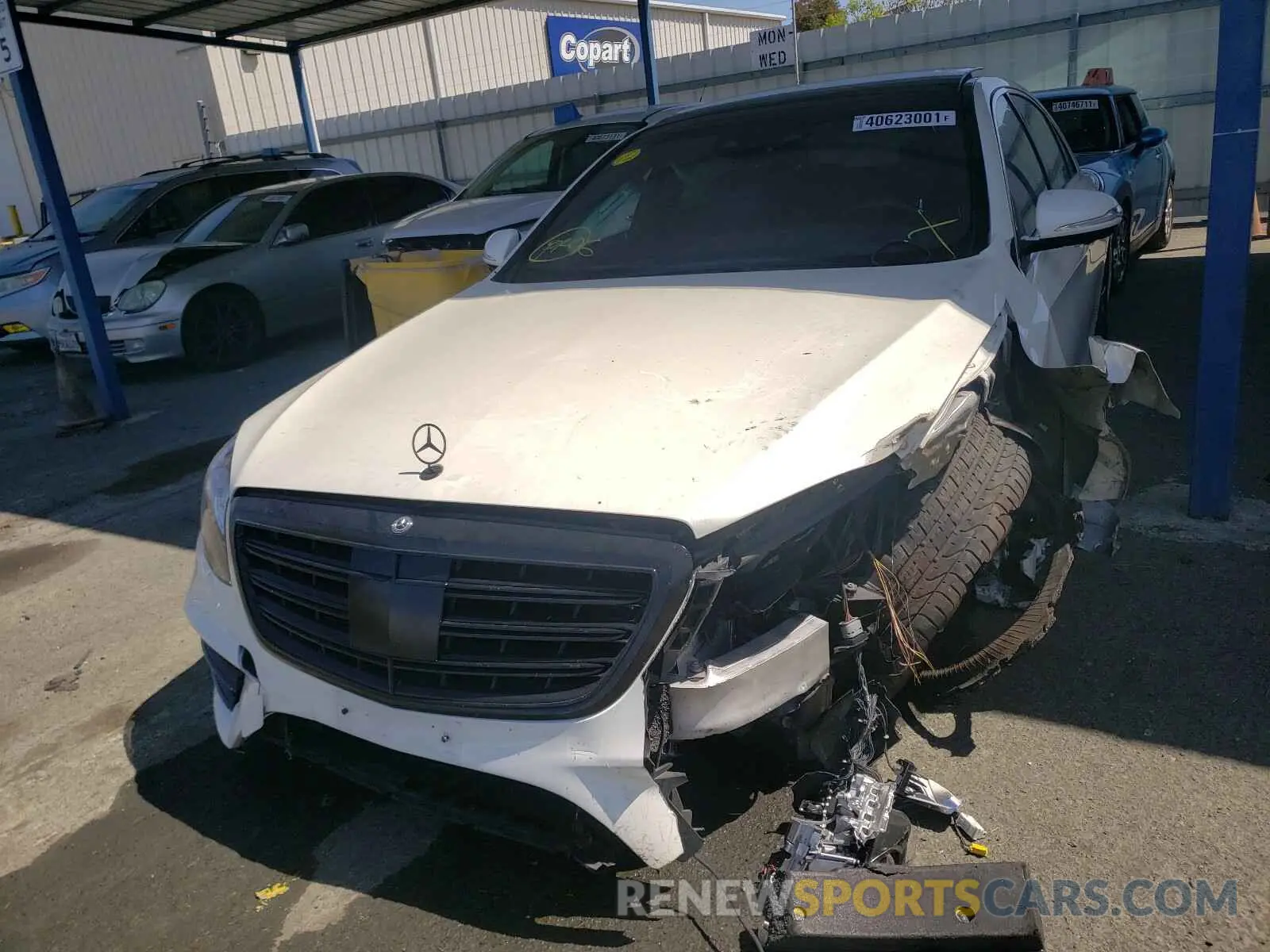 2 Photograph of a damaged car WDDUG8DB6KA427662 MERCEDES-BENZ S CLASS 2019