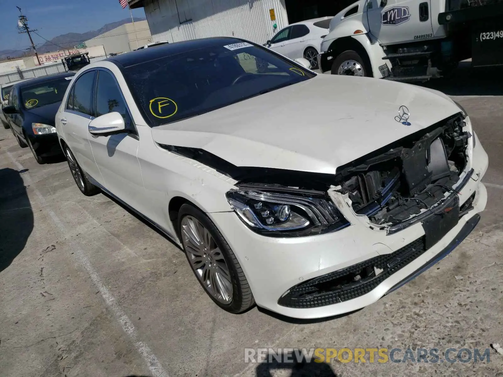 1 Photograph of a damaged car W1KUG6GB6LA528816 MERCEDES-BENZ S CLASS 2020