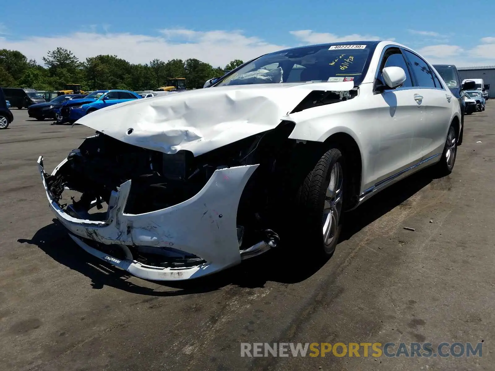 2 Фотография поврежденного автомобиля WDDUG6EB3LA510440 MERCEDES-BENZ S CLASS 2020