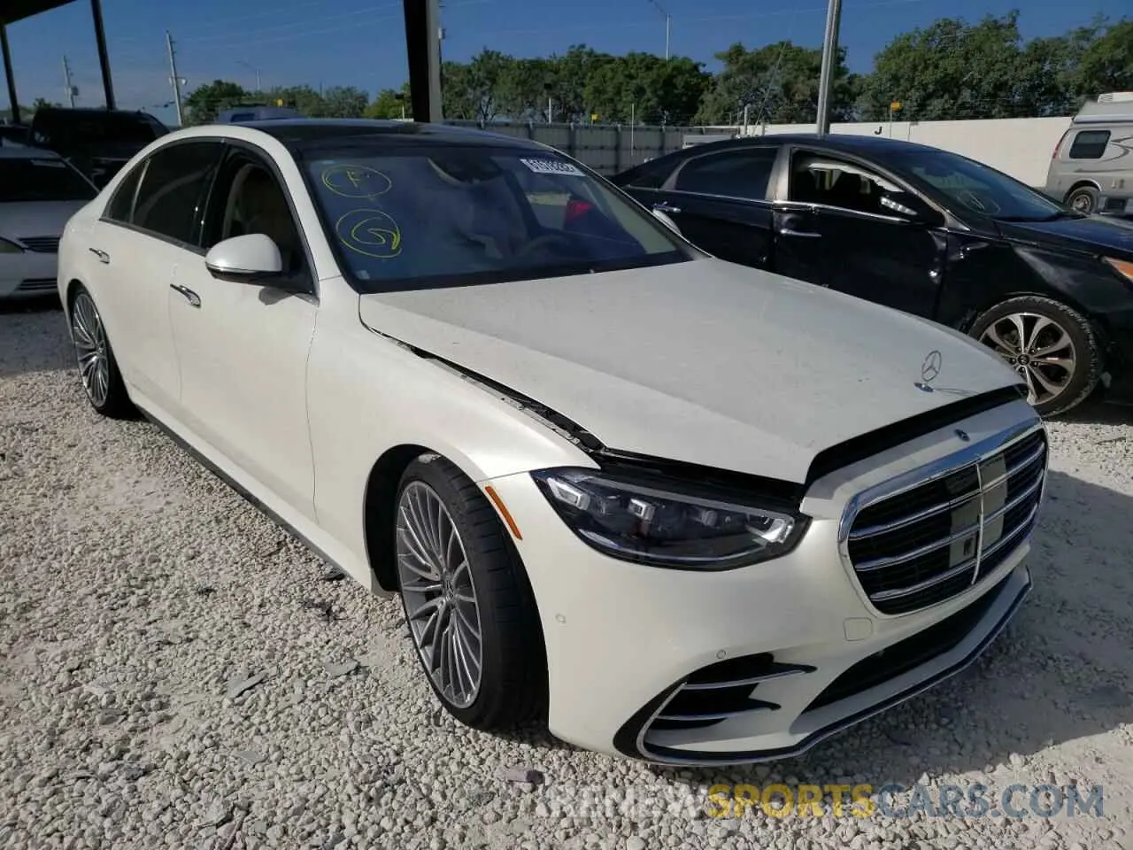 1 Photograph of a damaged car W1K6G7GB0MA024147 MERCEDES-BENZ S-CLASS 2021