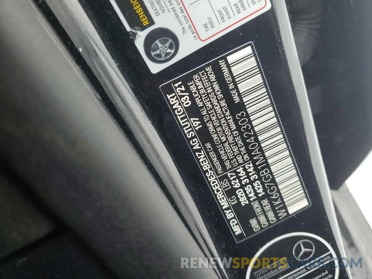 14 Фотография поврежденного автомобиля W1K6G7GB1MA042303 MERCEDES-BENZ S-CLASS 2021