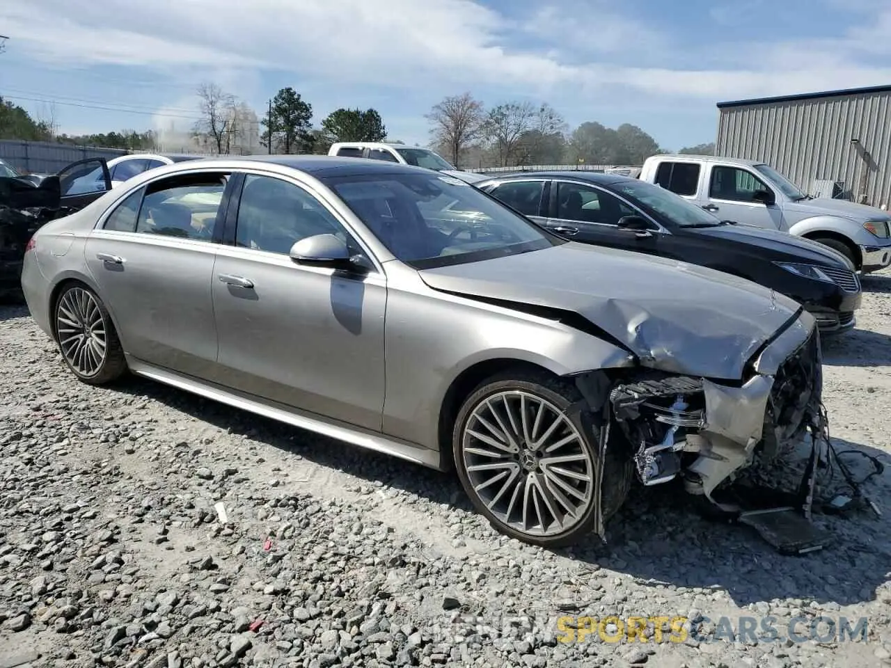 4 Photograph of a damaged car W1K6G7GB3MA056414 MERCEDES-BENZ S-CLASS 2021